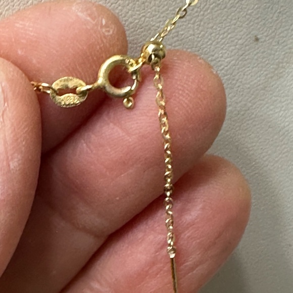 Pink, Purple, & Peach NATURAL Cultured Pearls Floating 14K YG-18 Inch Adjustable - Picture 6 of 8